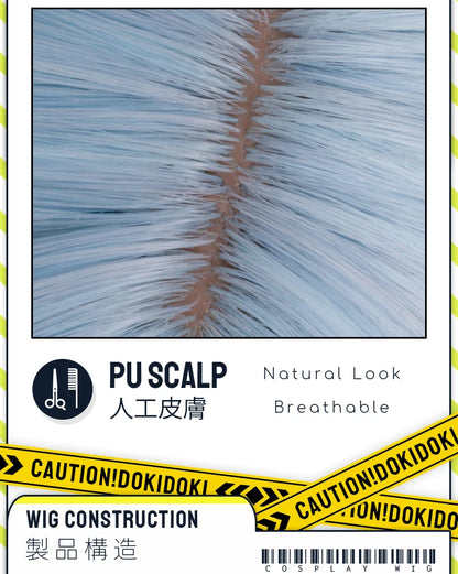 IN STOCK Ineffa Nefer Jahoda Flins Wig Game Genshin Impact DokiDoki Men Gradient Deying Hair Flins Cosplay Free Cap Halloween