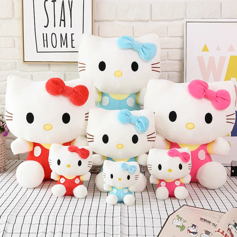 Big Size Sanrio Plush Hello Kitty Plush Hello Kitty Plushies Kawaii Hello Kitty Stuffed Dolls Animal Toy Ragdoll Home Xmas Gift