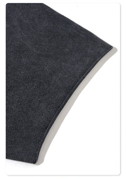 ZODF 2024 Summer 310GSM Cotton T-Shirts For Men Unisex Washed Comfortable High Street Printing T Shirt Tees HY0463