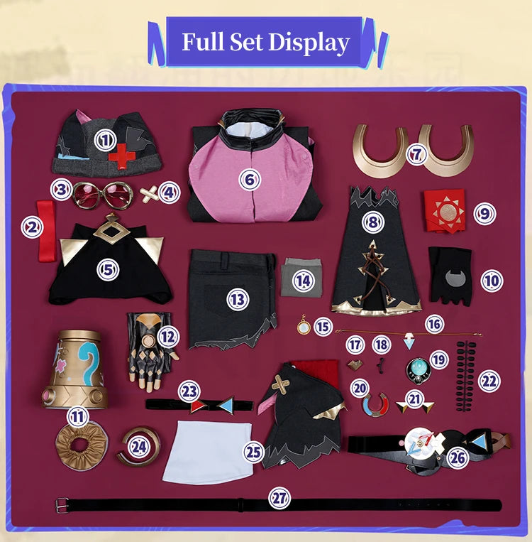 Jahoda Cosplay Costume Genshin Impact Song of the Welkin Moon DokiDoki-R Nod-Krai Jahoda Women Cute Costume Halloween