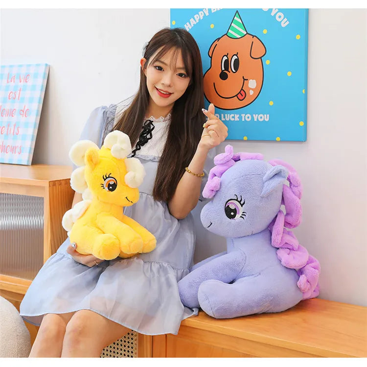 Anime My Little Pony Prototype Plush Doll Soft Pillow Girl Heart Fluttershy Sofa Ornaments Children'S Toys Birthday Gifts Custom