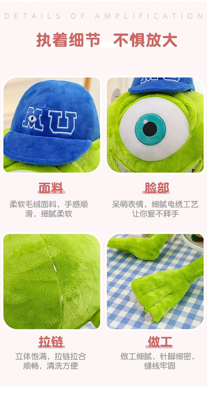 80cm Big Size Disney Mike Wazowsky Monsters University Monsters, Inc. Plushies Pillow Doll Stuffed Animal Cartoon Anime Toy Gift