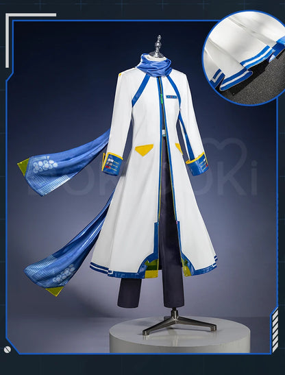 IN STOCK Kaitoo Cosplay Costume Anime Cosplay DokiDoki-SR Men Blue White Uniform Costume Kaitoo Cosplay Halloween Singer Cosplay