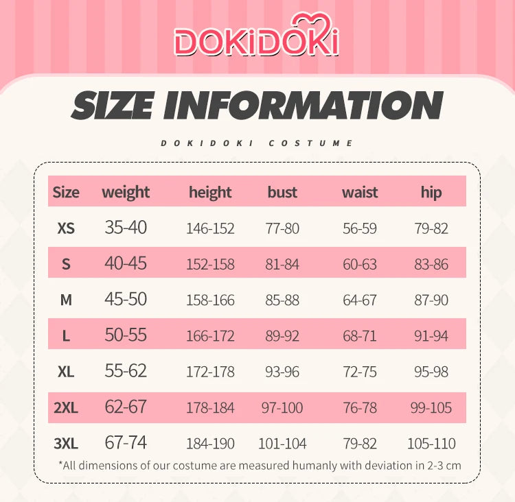 IN STOCK MIKUU Cosplay Costume【XS-3XL】DokiDoki-N Women Mikku Cosplay Uniform Cute Short Dress Costume Plus Size