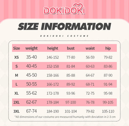 IN STOCK MIKUU Cosplay Costume【XS-3XL】DokiDoki-N Women Mikku Cosplay Uniform Cute Short Dress Costume Plus Size