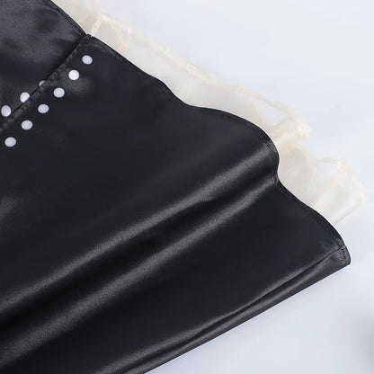 BanG Dream Wakaba Mutsumi Cosplay Costume Wig Red Dress Mortis Uniform Ave Mujica Mask Hat Earrings Halloween Party Women Props