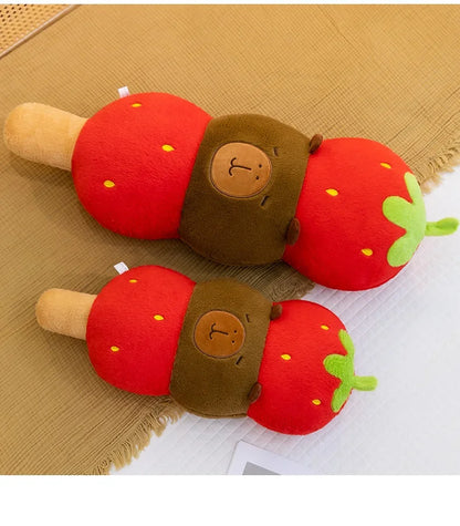 New 60-80cm Kawaii Creative Capybara Series Plush Toys Cartoon Stuffed Animals Soft Indoor Ornament for Children's Pillows