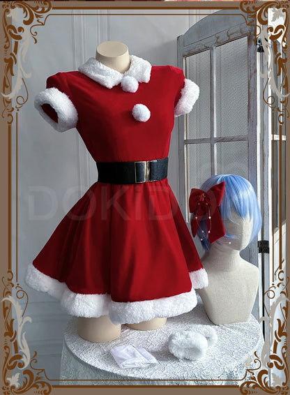 IN STOCK Asukaa / Reii Cosplay Costume Anime DokiDoki-R Women Cute Sexy Christmas Dress Asukaa Cosplay Reii Costume Plus Size