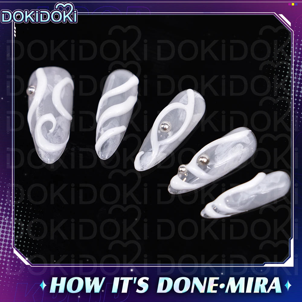 IN STOCK Rumii Zoeyy Miraa Front Lace Wig DokiDoki Women Wig 120cm Long Hair Rumii Cosplay Nails Zoeyy Hat Free Wig Cap