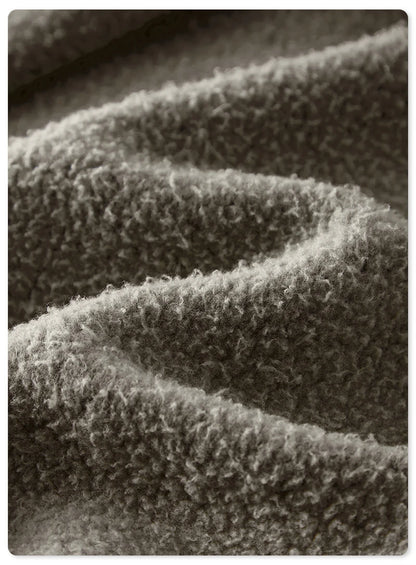 ZODF Retro 2025 Winter Women Short Zipper Hoodies Female Girls Loose 355gsm Thick Fleece Hooded Zip-up Coat Streetwears HY0448