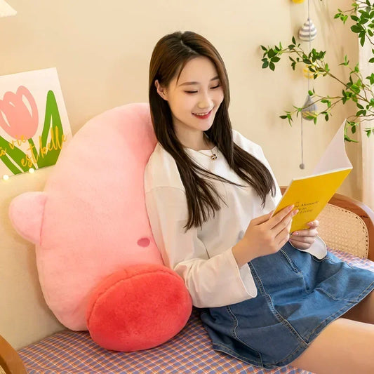 90cm Big Size Star Kirby Kawaii Cartoon Anime Plush Stuffed Doll Room Decorated with Cute Plushies Pillow Children Holiday Gift