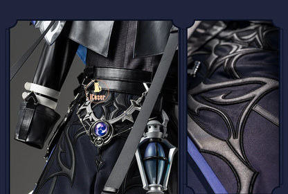 Genshin Impact Kyryll Chudomirovich Flins Cosplay Costume Wig Uniform Game Cos Outfit Halloween Party for Women Men Carnival Set