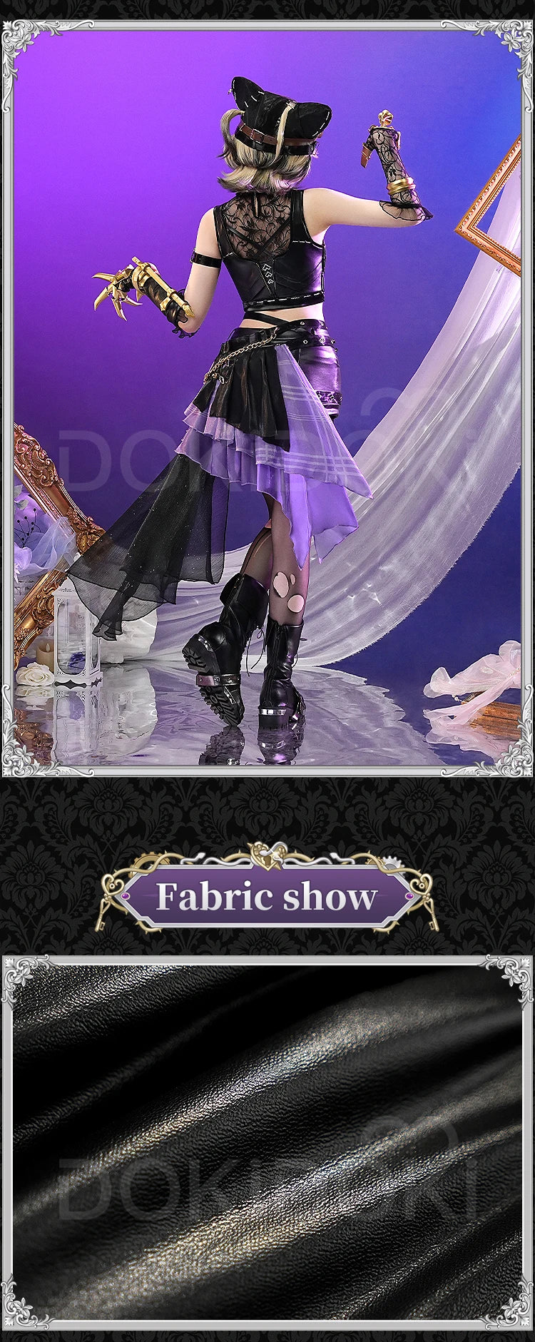 Tracy Reznik Mechanic Cosplay Costume Game Identity V DokiDoki-SR Phantom Girl Lock Core BLK Tracy Women Dress Cosplay