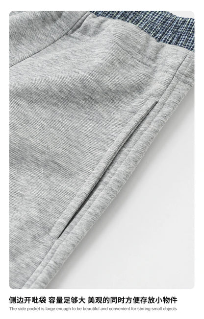 ZODF New 2025 Spring Men 280gsm Straight Pants Unisex Casual High Street Double Waist Sport Trousers Brand Streetwear HY1004