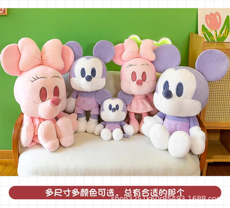 65/85/110cm Super Big Size Mickey Minnie Mouse Kawaii Anime Plush Stuffed Doll Disney Cartoon Plush Pillow Children Holiday Gift