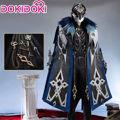 IN STOCK Captain Capitano Cosplay Costume Game Genshin Impact【S-4XL】DokiDoki Men Costume Fatui Harbinger Halloween Plus Size