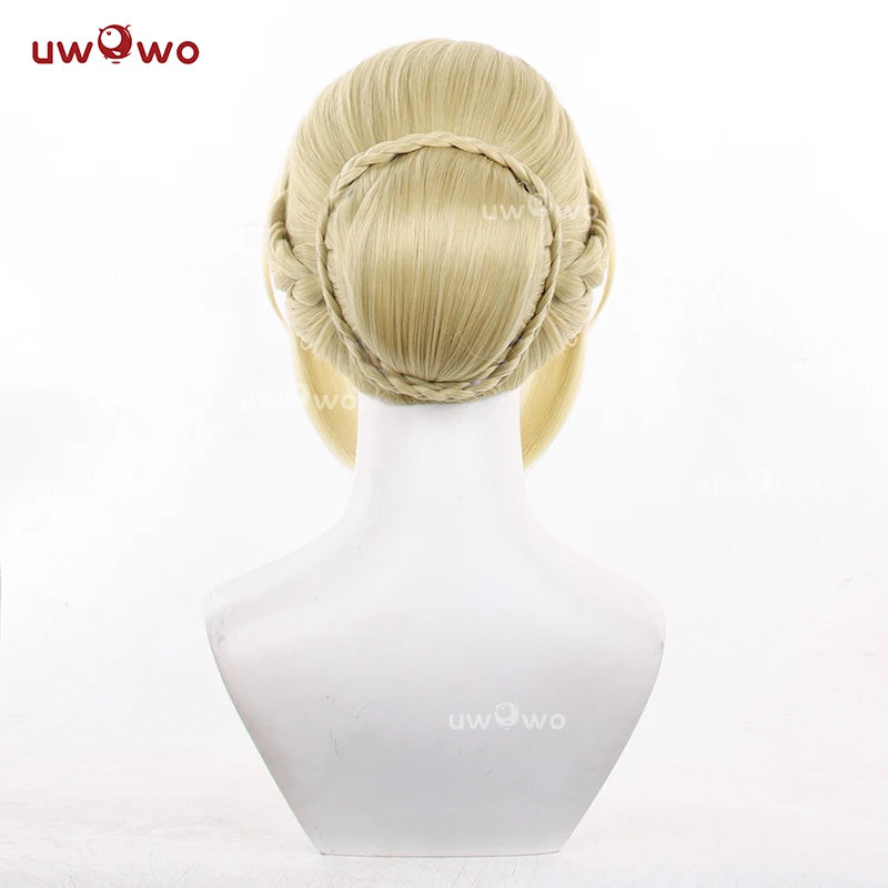 UWOWO Evelyn Wig Game Zenless Zone Zero / ZZZ Evelyn Chevalier Cosplay Wig Yellow Gold Hair Halloween Wig