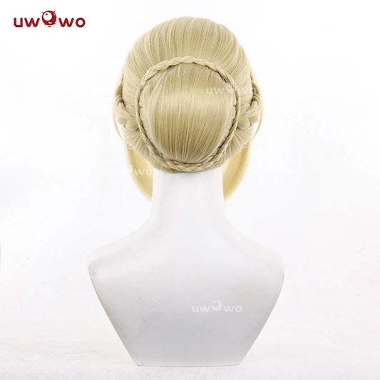 UWOWO Evelyn Wig Game Zenless Zone Zero / ZZZ Evelyn Chevalier Cosplay Wig Yellow Gold Hair Halloween Wig