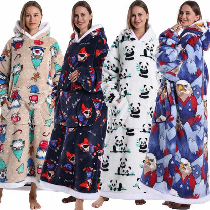 Man Hoodies Plus Size Winter Men Hoodie Blanket Retro Bear Black High Quality Graphic Designer Anime Woman Clothes Long Pullover