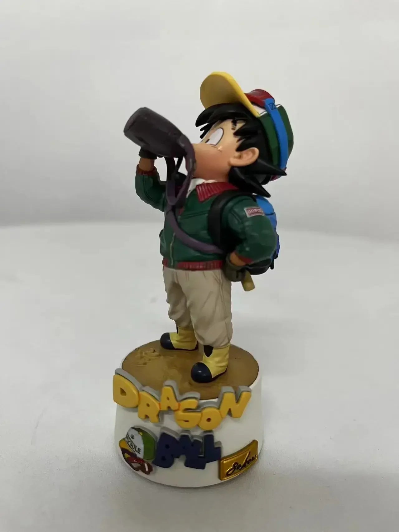 10cm Dragon Ball Cartoon Character Drinking Water Little Goku PVC Action Figure Model Statue Collection Decoration Toys Gift