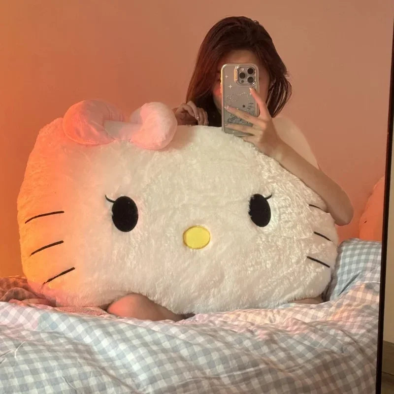 Big Size Hello Kitty Back Cushion Very Soft Sanrio Throw Pillow Sofa Bed Bedside Cushion Home Decor Gifts Girl Washable