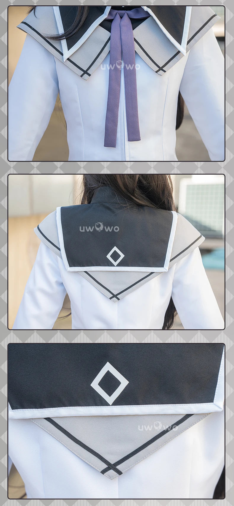 UWOWO Collab Series: Puellaa Magii Madoka Magicaa Akemii Homuraa Cospaly Costume S-4XL Cosplay Outfits