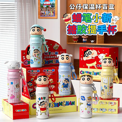 Original Crayon Xiaoxin Insulated Cup Blind Box Cute Large Capacity Portable Water Cup Christmas Surprise Girl Gift Mystery Box