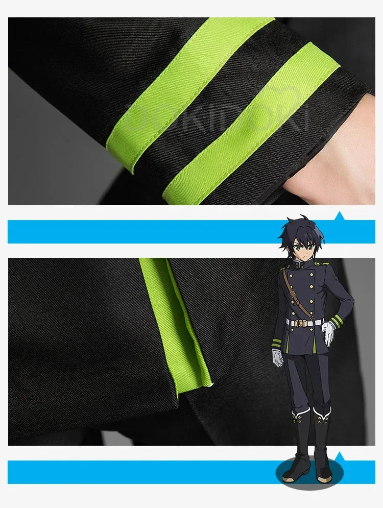 IN STOCK Yuichiro Hyakuya Cosplay Anime Seraph Of The End Cosplay DokiDoki-R Cosplay Hyakuya Yuichiro Cosplay Costume Uniform