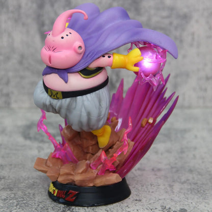 Dragon Ball Majin Buu Glowing Anime Statue - Pvc Collectible Figure Desktop Decoration Ornaments Kid Birthday Gift Toy 19cm