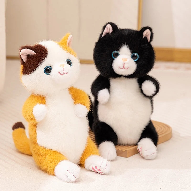 Cute Simulated Sitting Cat Plush Toy 20/30cm Stuffed Animal Soft Toys For Kids And Adults Fluffy Pet Cats Plushies