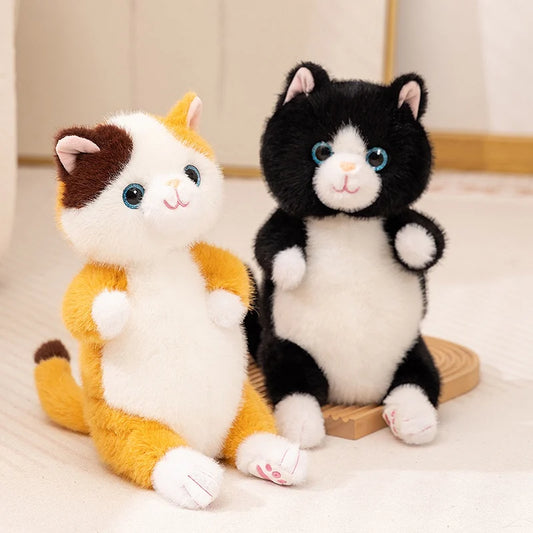 Cute Simulated Sitting Cat Plush Toy 20/30cm Stuffed Animal Soft Toys For Kids And Adults Fluffy Pet Cats Plushies