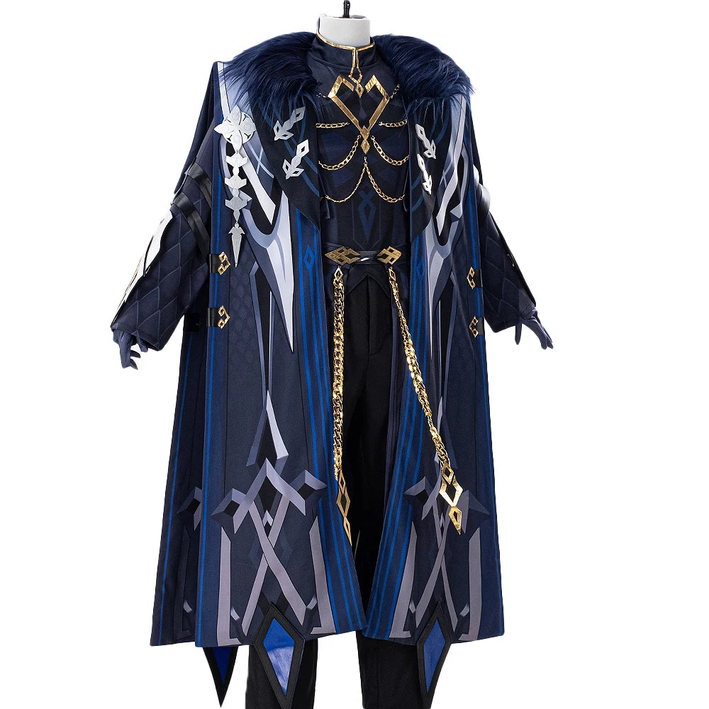 Captain Capitano Cosplay Costume Game Genshin Impact【XS-3XL】DokiDoki-N Halloween Costume Fatui Harbinger Plus Size