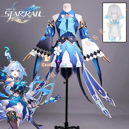 Honkai Star Rail Cerydra Cosplay Costume Wig Dress Uniform Headwear Wings Carnival Outfit Halloween Party for Women Girls Props