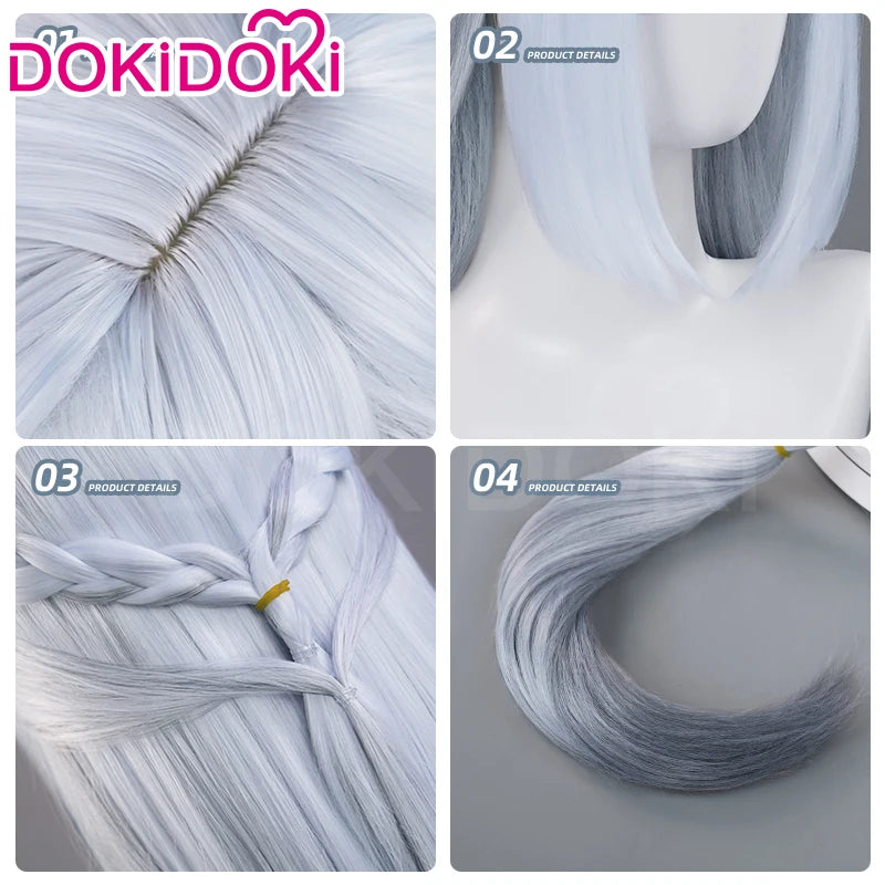 IN STOCK Frostflower Dew Shenhe Wig Game Genshin Impact Cosplay Wig DokiDoki Shen He Cosplay Lantern Rite New Skin Wig Free Cap