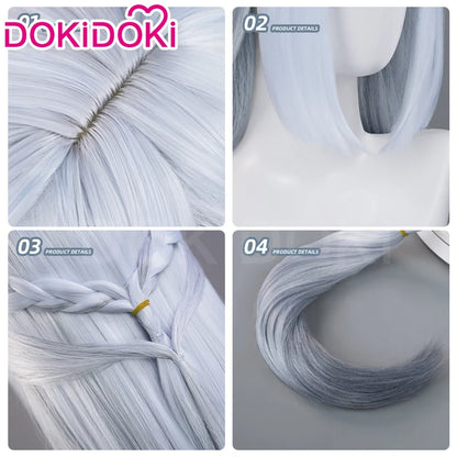 IN STOCK Frostflower Dew Shenhe Wig Game Genshin Impact Cosplay Wig DokiDoki Shen He Cosplay Lantern Rite New Skin Wig Free Cap
