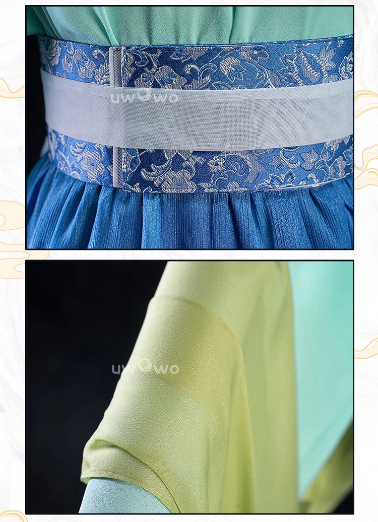IN STOCK UWOWO Maomao Cosplay Anime The Apothecaryy Diariess Maomao Frog Green Hanfu Style Hunt Cosplay Costume New suit