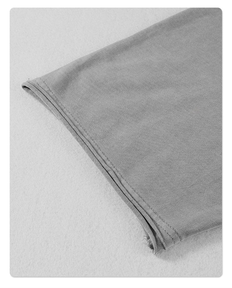 ZODF 2025 High Street Men Batik Washed Solid T Shirts Unisex Summer Loose Edge Noshrink 275gsm Cotton T-Shirt Streetwears HY0466