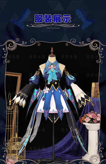 iCoser Honkai Star Rail Cerydra Cosplay Costume Wig Dress Uniform Amphoreus Halloween Party for Women Girls Festival Cos Props