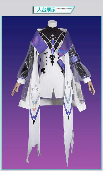 Arknights Eblana Dublinn Cosplay Costume Necrass Uniform Jacket Headwear Earrings Halloween Party for Women Girls Props iCoser