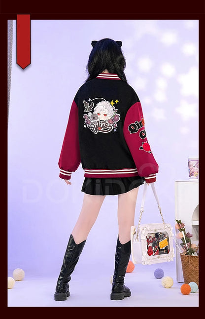 Sylus Doujin Cosplay Costume Game Love and Deepspace DokiDoki-R Men Women Daily Baseball Jacket Sylus Cosplay Coat