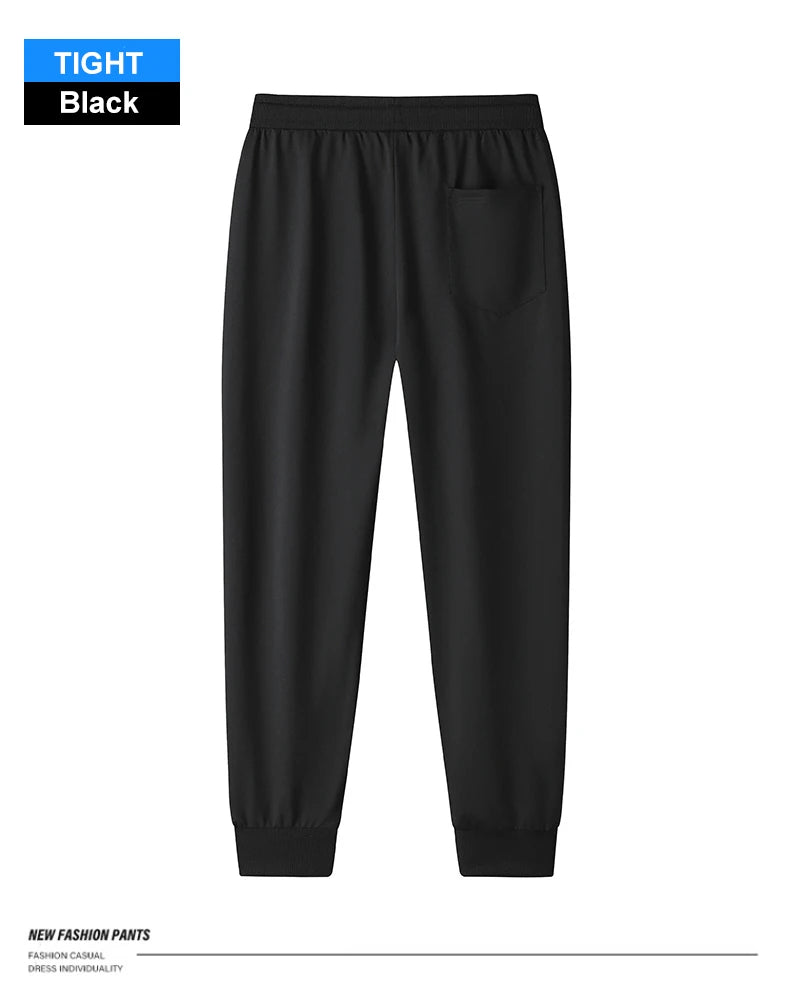 Chrlck Men’s Tight Sweatpants Straight Jogging Pants Casual Sport Running Trousers Spring Summer