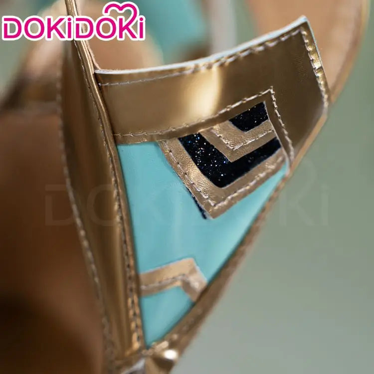 Sandrone Nefer Ineffa Aino Cosplay Shoes Game Genshin Impact DokiDoki Women Boots Aino Yellow Slippers Ineffa Cosplay Shoes