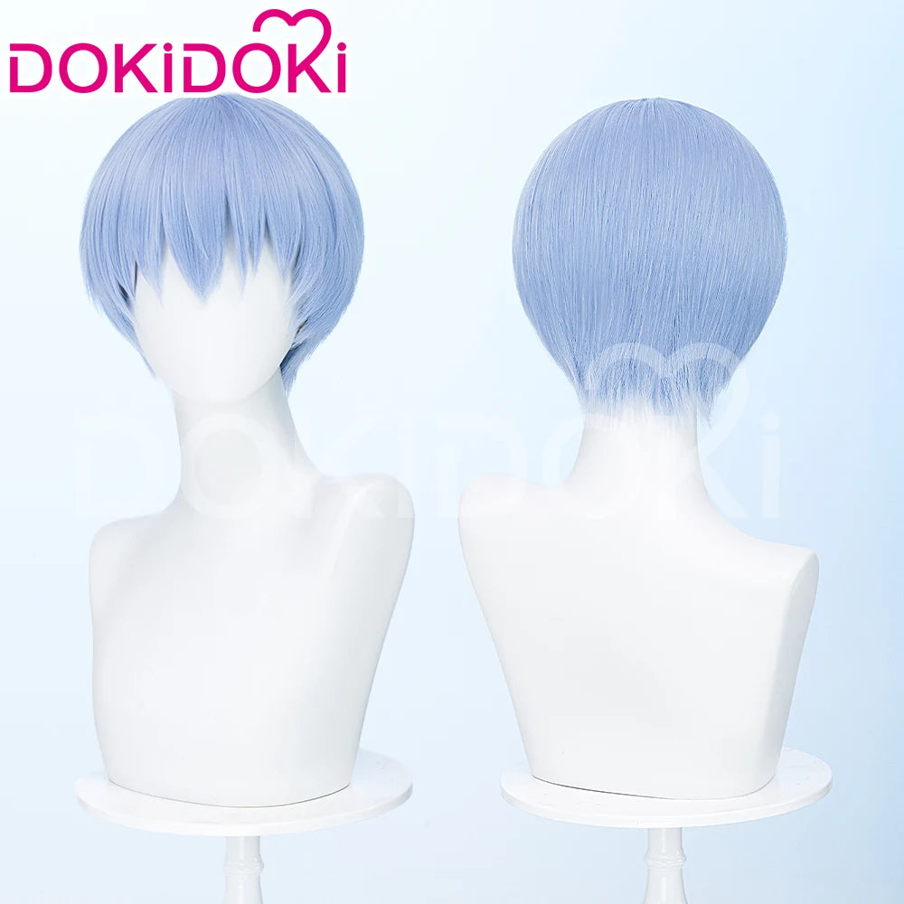 IN STOCK Himmel Stark Heiter Wig Anime Frieren: Beyond Journey's End Cosplay DokiDoki Men Wreath Blue Short Hair Heat Resistant