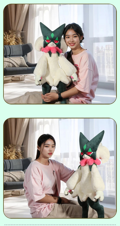 80cm Meowscarada 2.0 Big Size Pokemon Anime Plush Stuffed Doll Kawaii Room Decoration Plushies Pillow Ornaments Holiday Gifts