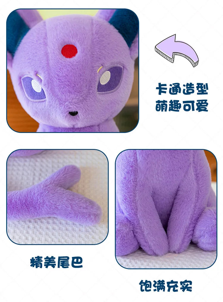 40/50/70CM Big Size Pokemon Espeon Plushies Cartoon Anime Soft Plush Pillow Doll Kawaii Stuffed Plushie Ornament Children Gifts