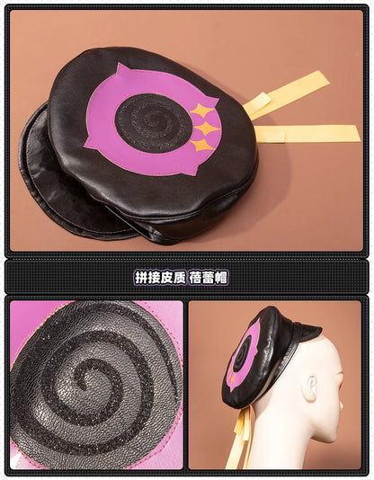 Zenless Zone Zero Yidhari Cosplay Costume Wig Uniform Hat Outfit Spook Shack Halloween Party for Women Girl Carnival Prop iCoser