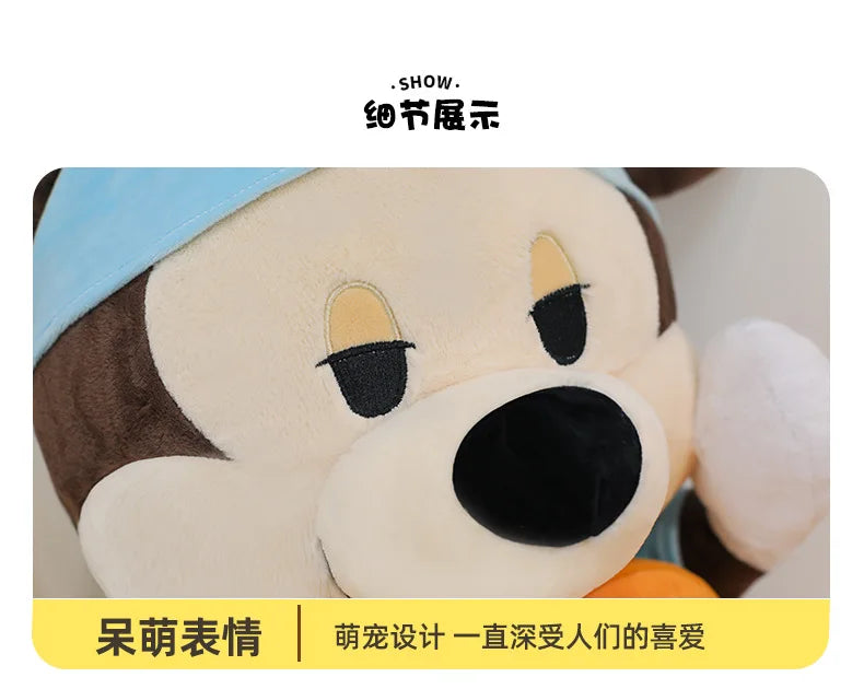 Large Size 80cm New Minnie Mickey Mouse Couples Doughnut Kawaii Movies Stuffed Plush Toy Doll Birthday Girlfriend Girl Xmas Gift