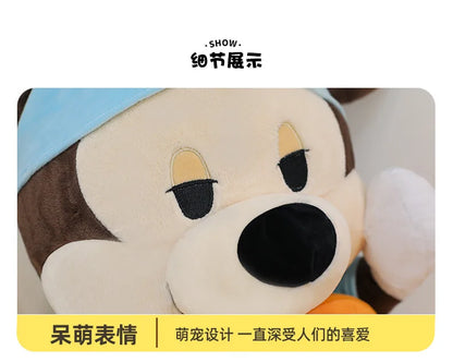 Large Size 80cm New Minnie Mickey Mouse Couples Doughnut Kawaii Movies Stuffed Plush Toy Doll Birthday Girlfriend Girl Xmas Gift