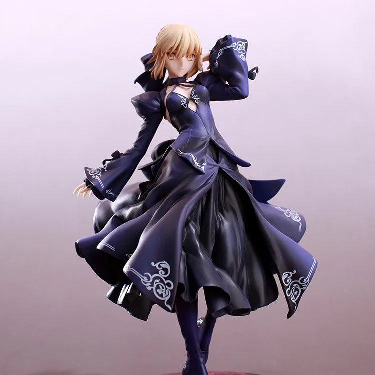25cm Fate/Stay Night Saber Alter - Pvc Anime Figurine Formal Dress Version Swapable Stylish Room Decoration Desk Ornament Gift