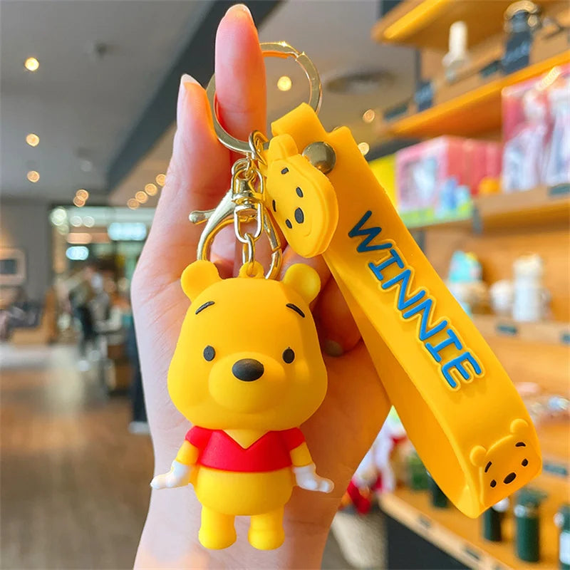 Cartoon Anime Disney Keychain Tom and Jerry Toys Doll Car Cute Keychains Bag Pendant Action Figure Pendant Kids Toys Gifts
